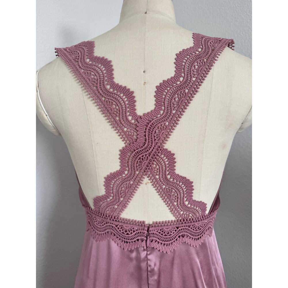 The Kooples | NWT 100% Silk and Lace Maxi Dress Size 0/XS - Picture 7 of 10